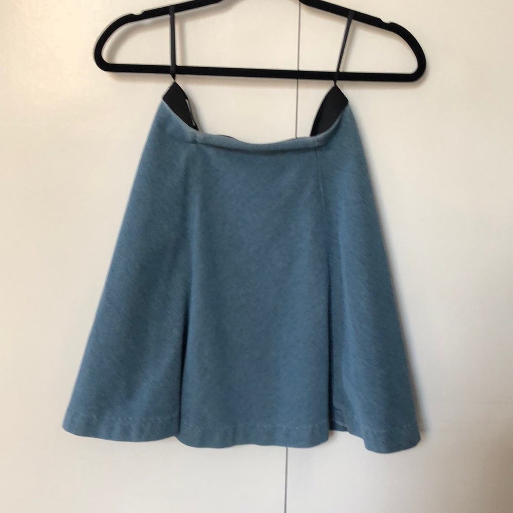Light blue high waist skirt